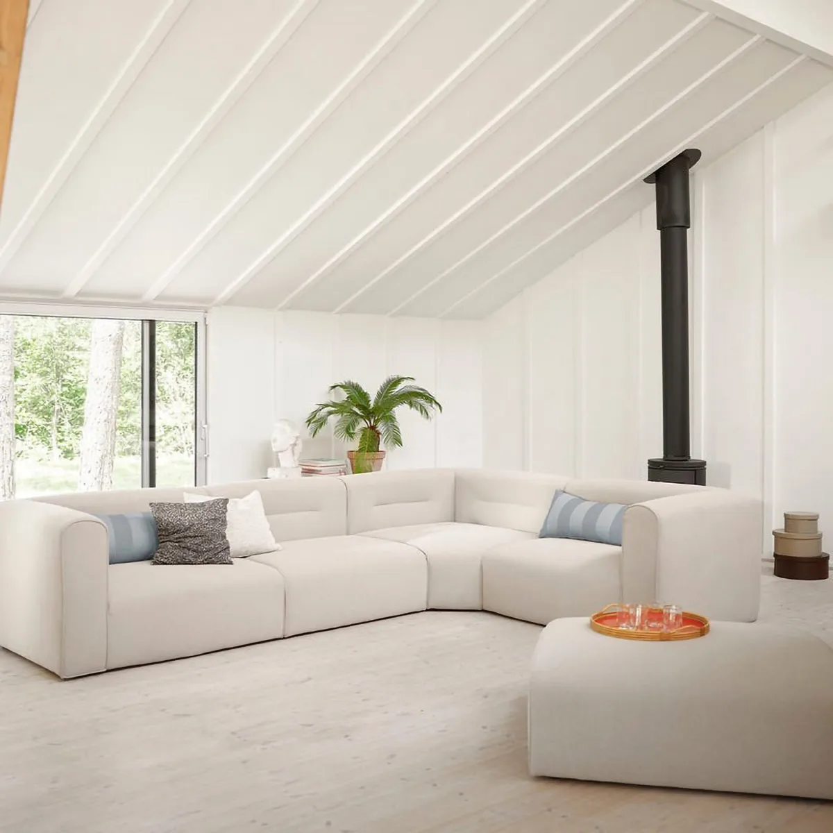 L44 Mols καναπεδάκι μεσαίο τμήμα, Μπεζ FDB Møbler