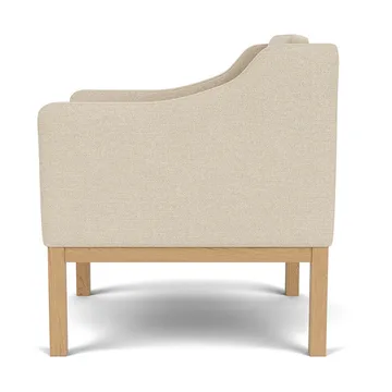 L46 MK155 easy chair πολυθρόνα - Βαμμένη δρυς-ύφασμα μπεζ - FDB Møbler