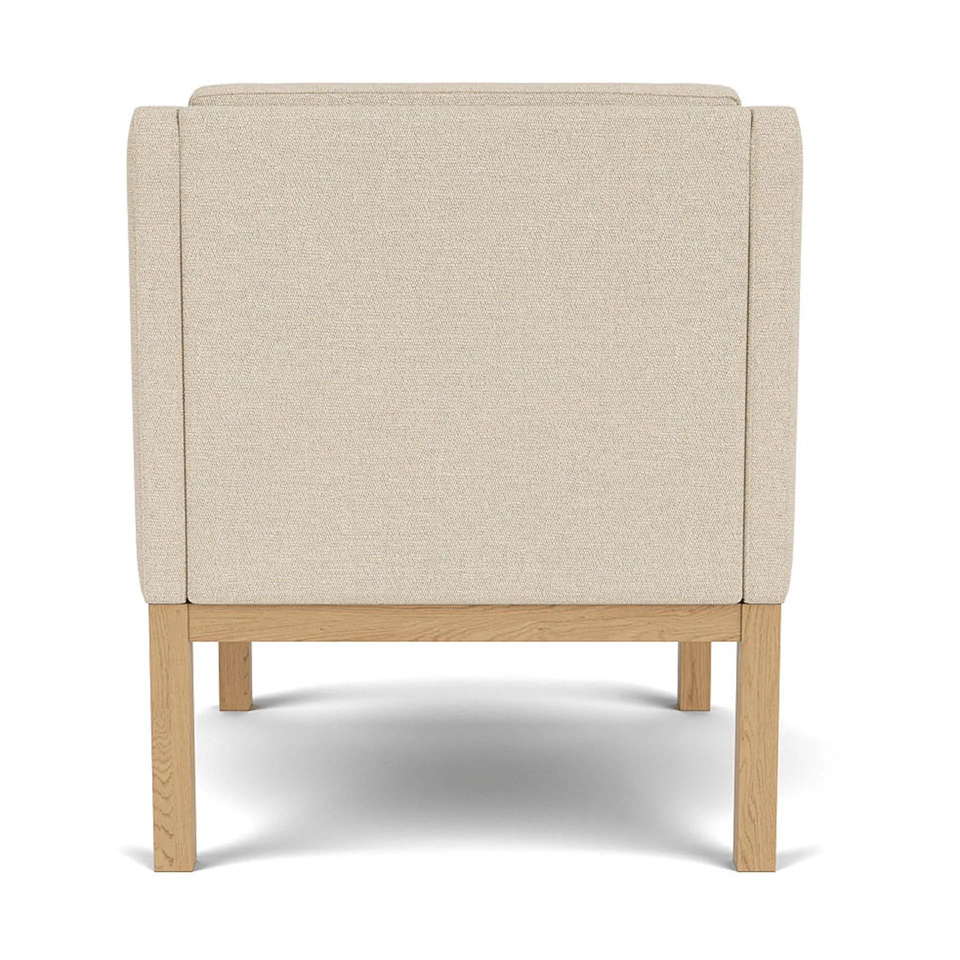 L46 MK155 easy chair πολυθρόνα, Βαμμένη δρυς-ύφασμα μπεζ FDB Møbler