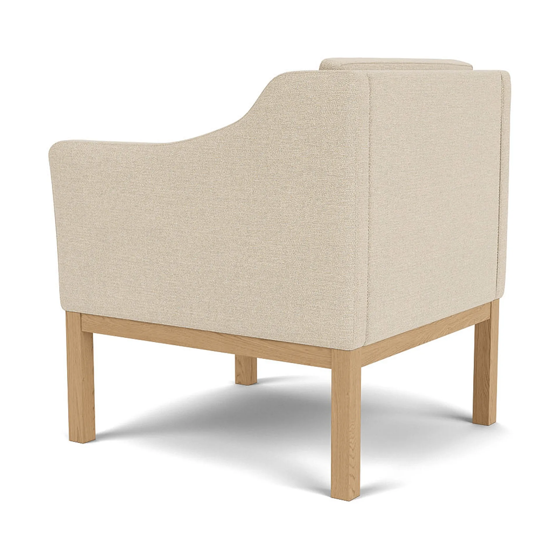 L46 MK155 easy chair πολυθρόνα, Βαμμένη δρυς-ύφασμα μπεζ FDB Møbler