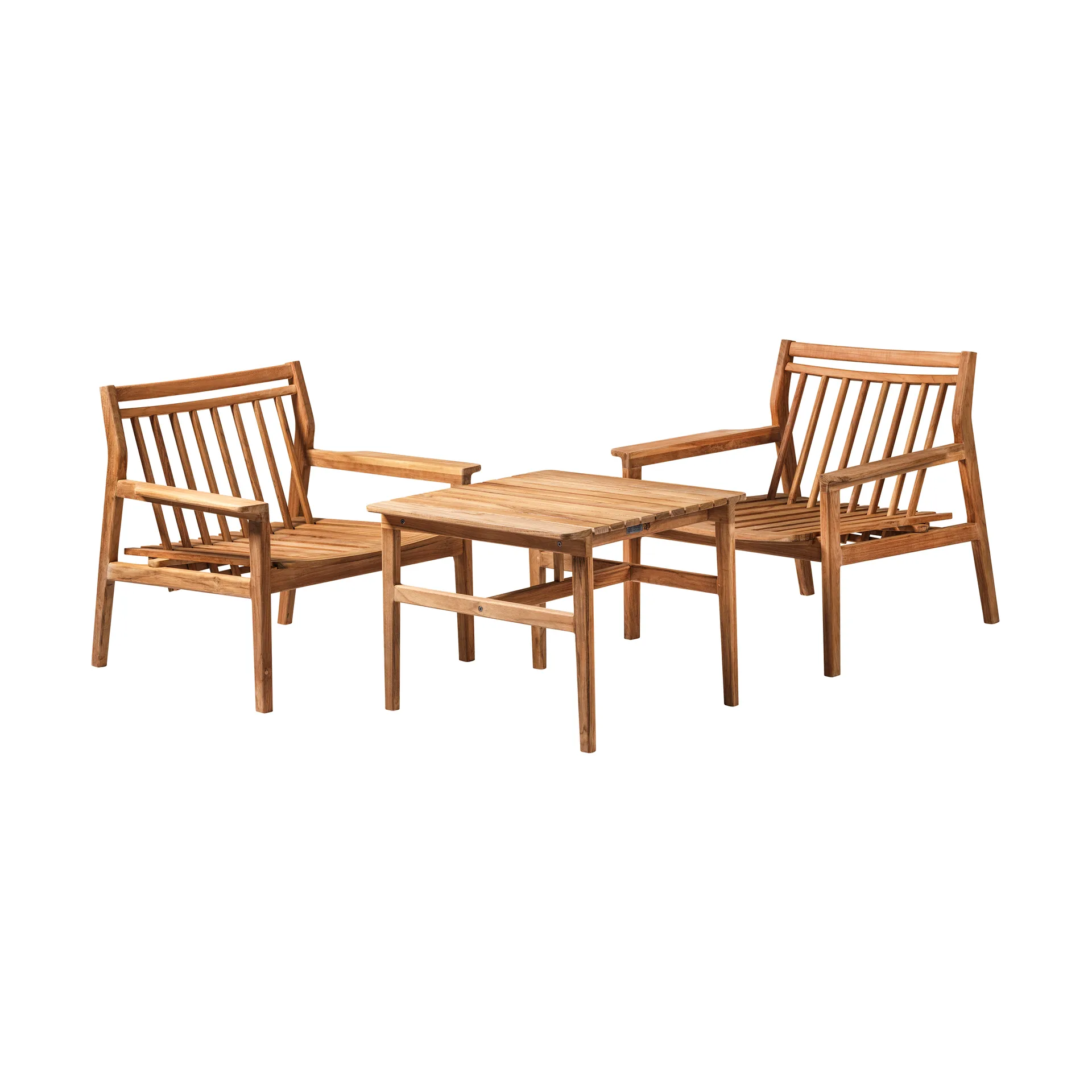 M19 Sammen lounge τραπέζι 61,5x47,7 εκ., Teak-nature oiled FDB Møbler