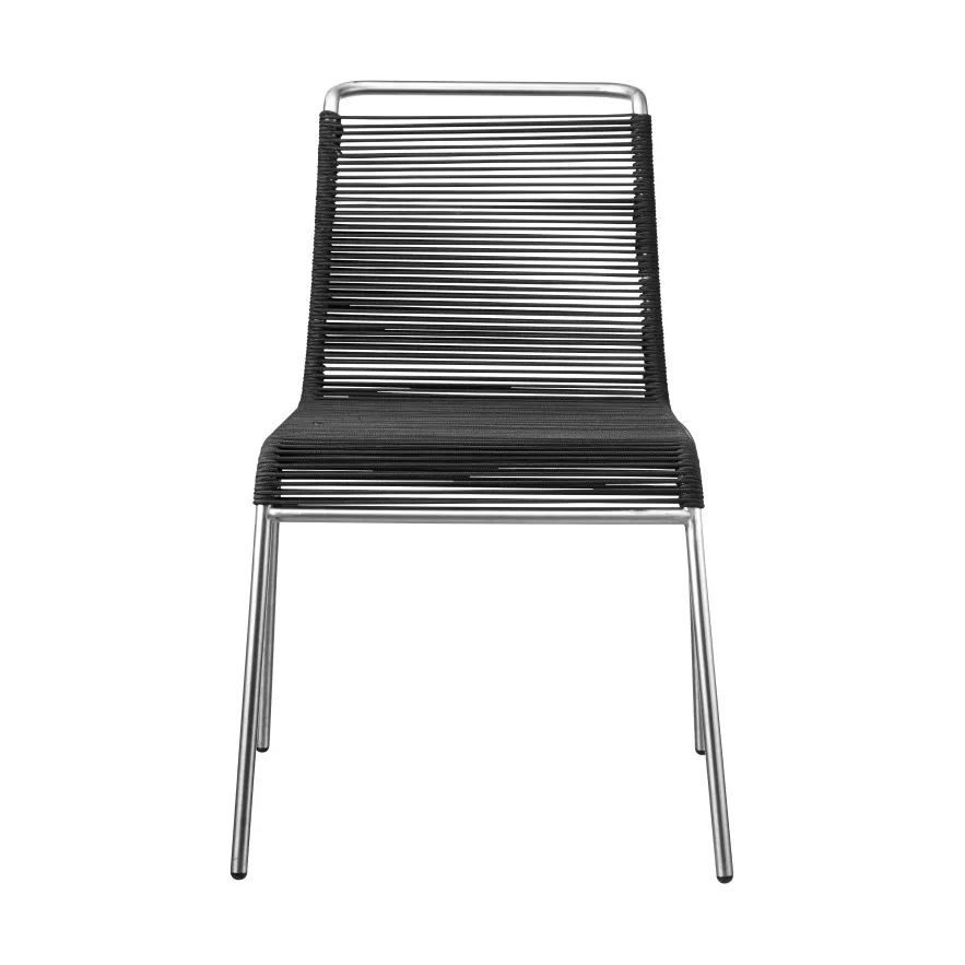 M20 Teglgård Cord Chair καρέκλα, Black-stainless steel FDB Møbler