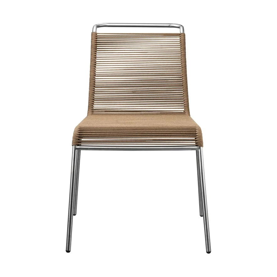 M20 Teglgård Cord Chair καρέκλα, Brown mixed-stainless steel FDB Møbler
