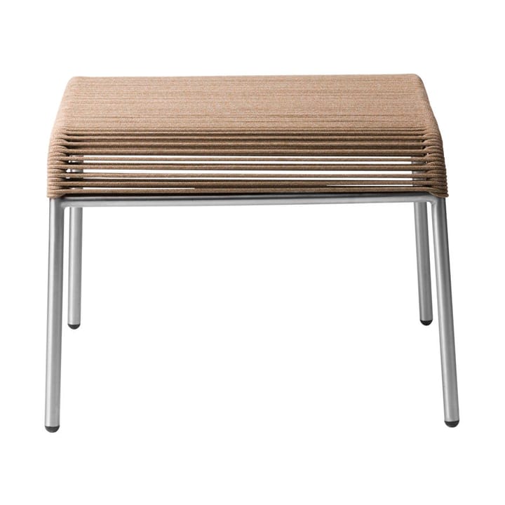 M20S Teglgaard Cord Footrest υποπόδιο - Brown mixed-stainless steel - FDB Møbler
