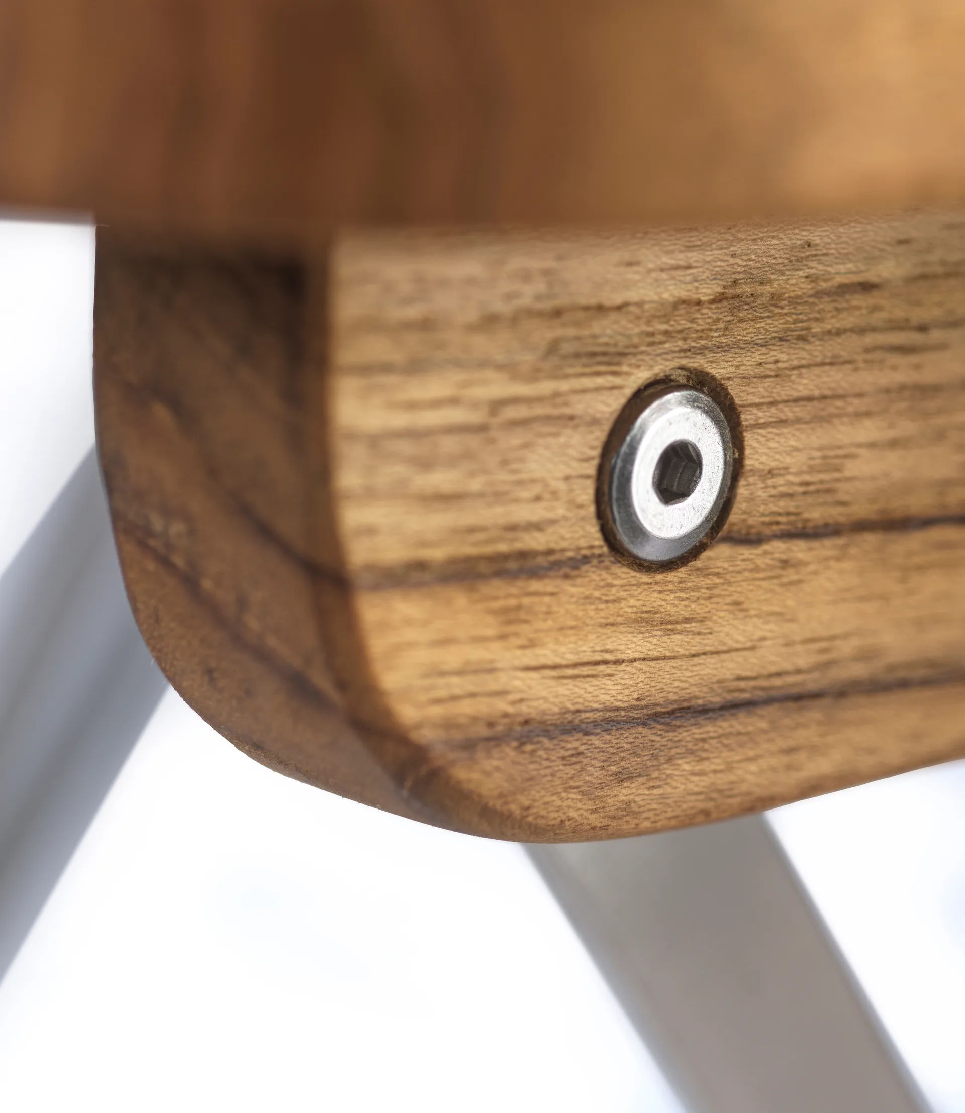 M23 Lilleø καρέκλα μπαλκονιού, Teak-ανοξείδωτο ατσάλι FDB Møbler