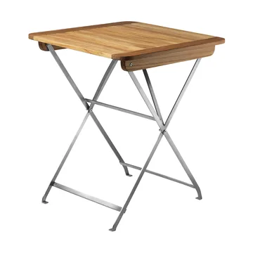 M26 Lilleø τραπέζι μπαλκονιού - Teak-ανοξείδωτο ατσάλι - FDB Møbler
