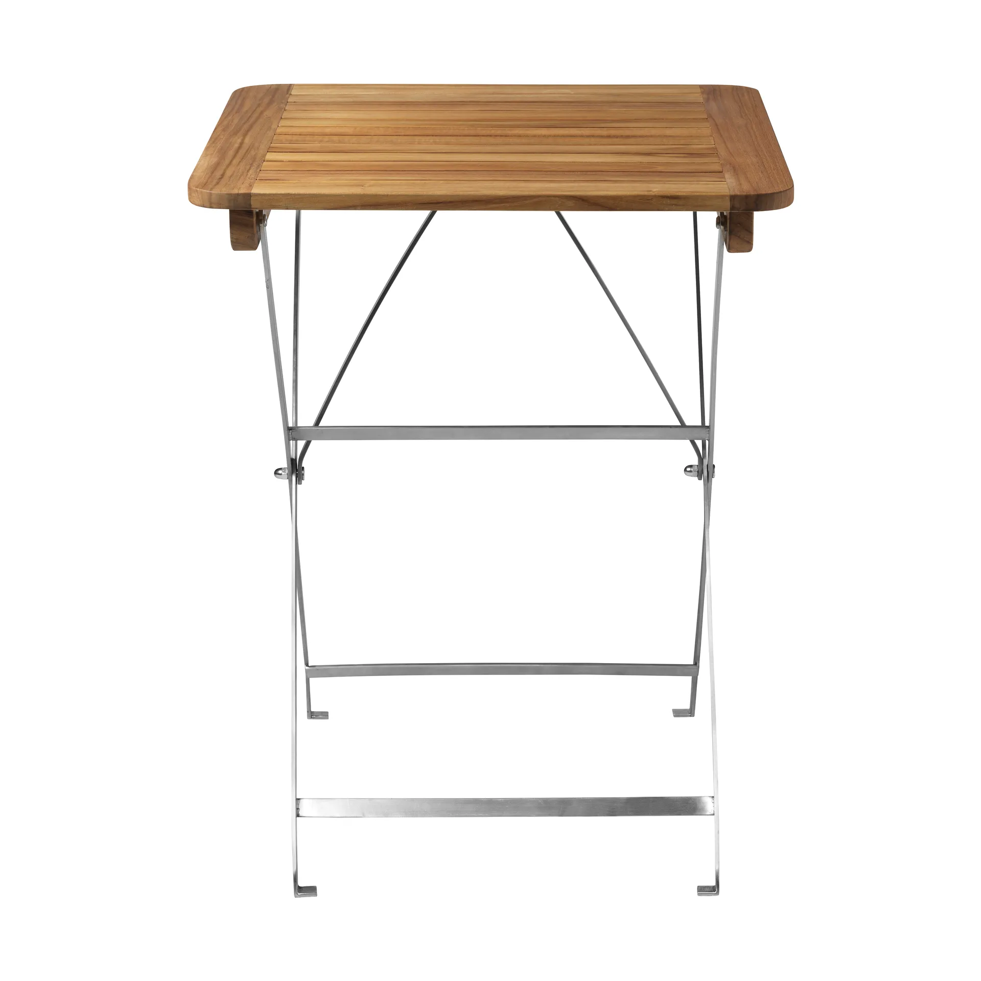 M26 Lilleø τραπέζι μπαλκονιού, Teak-ανοξείδωτο ατσάλι FDB Møbler