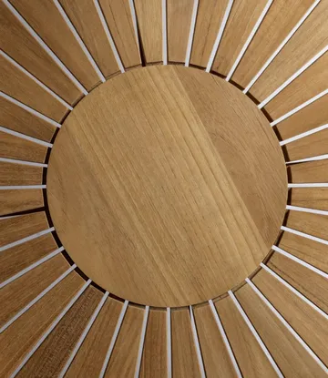 M27 Sammen τραπεζαρία κήπου Ø120 cm - Teak solid oiled - FDB Møbler