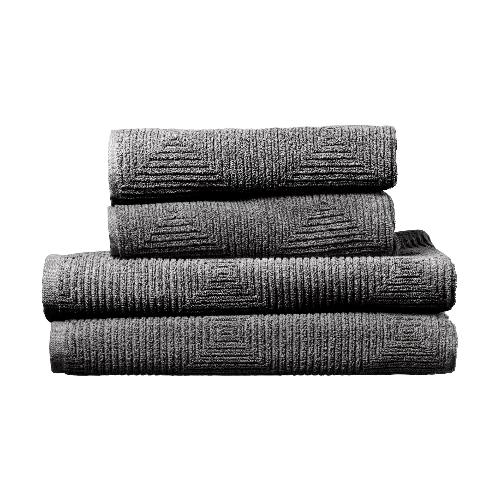 R33 Kirkeby σετ πετσέτες 4 τεμάχια, Granite gray FDB Møbler