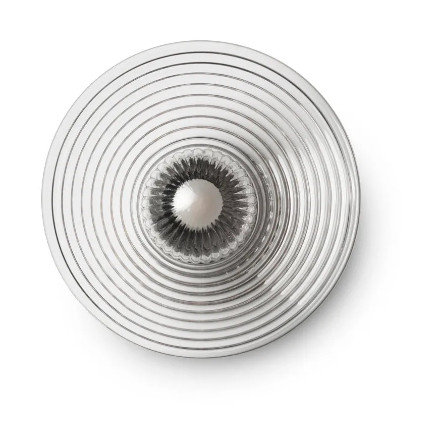 U12 Sletterhage επιτοίχιο φωτιστικό, Fluted glass-aluminium FDB Møbler