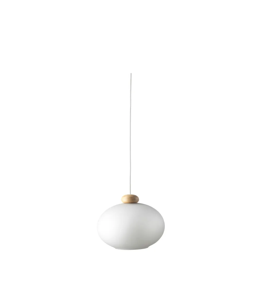 U2 Hiti κρεμαστό φωτιστικό, Opal-oak nature lacquered FDB Møbler