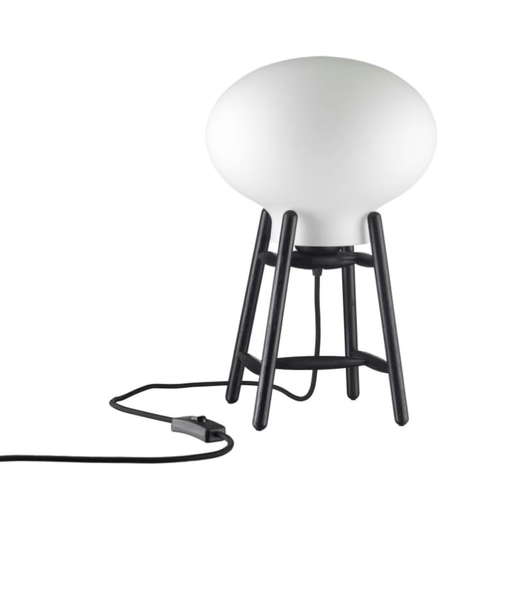 U4 Hiti επιτραπέζιο φωτιστικό - Opal-oak black painted - FDB Møbler