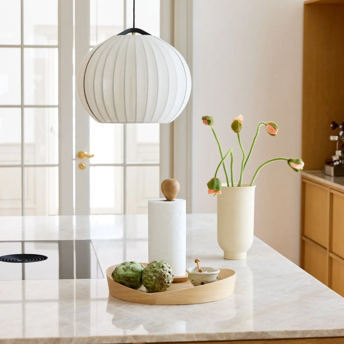 V43 Top δίσκος Ø38 cm, Λακαρισμένη δρυς FDB Møbler