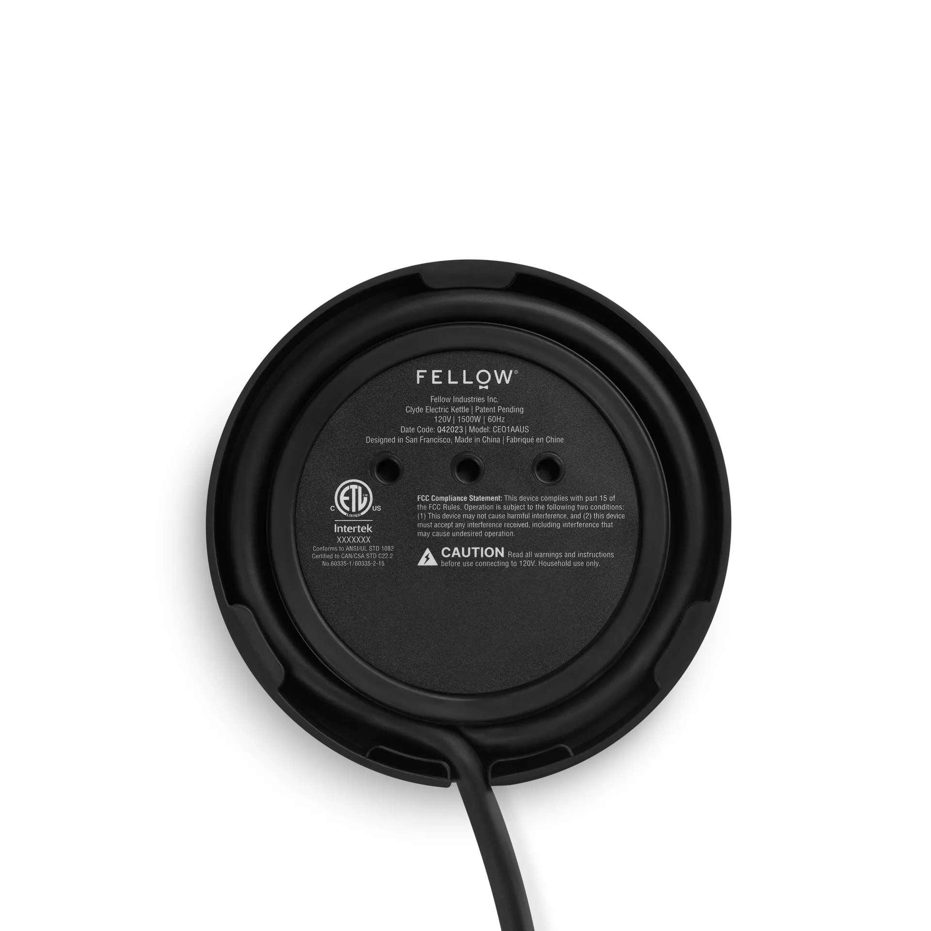 Βραστήρας νερού Clyde 1,5 L, Matte black Fellow