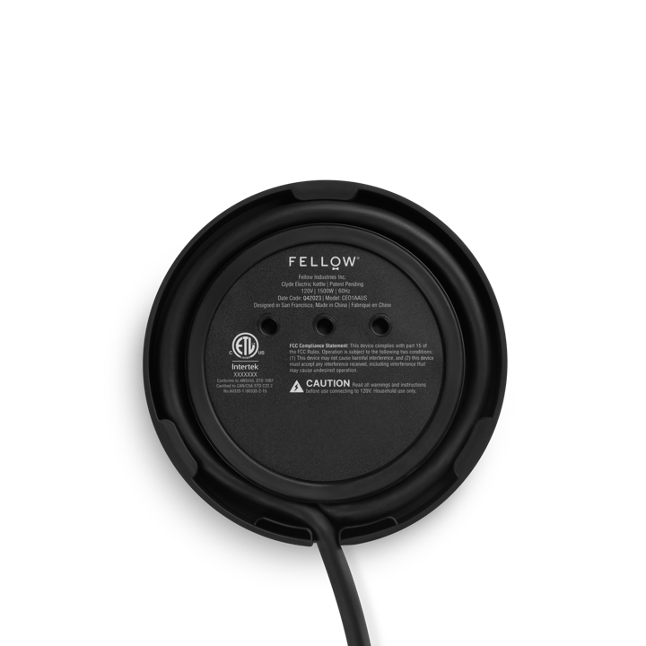 Βραστήρας νερού Clyde 1,5 L, Matte black Fellow