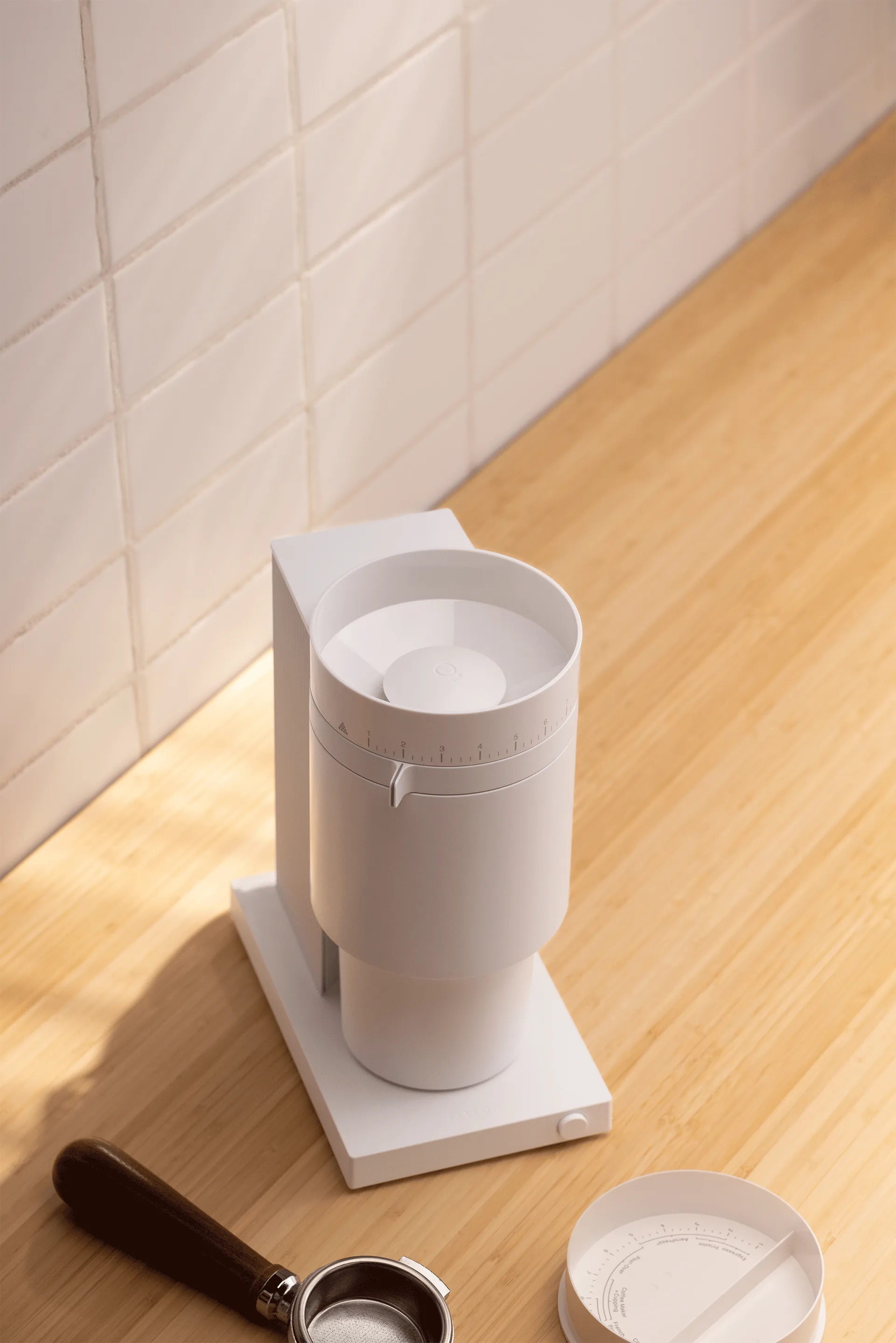 Ηλεκτρικός μύλος καφέ Opus Conical Burr, Matte white Fellow