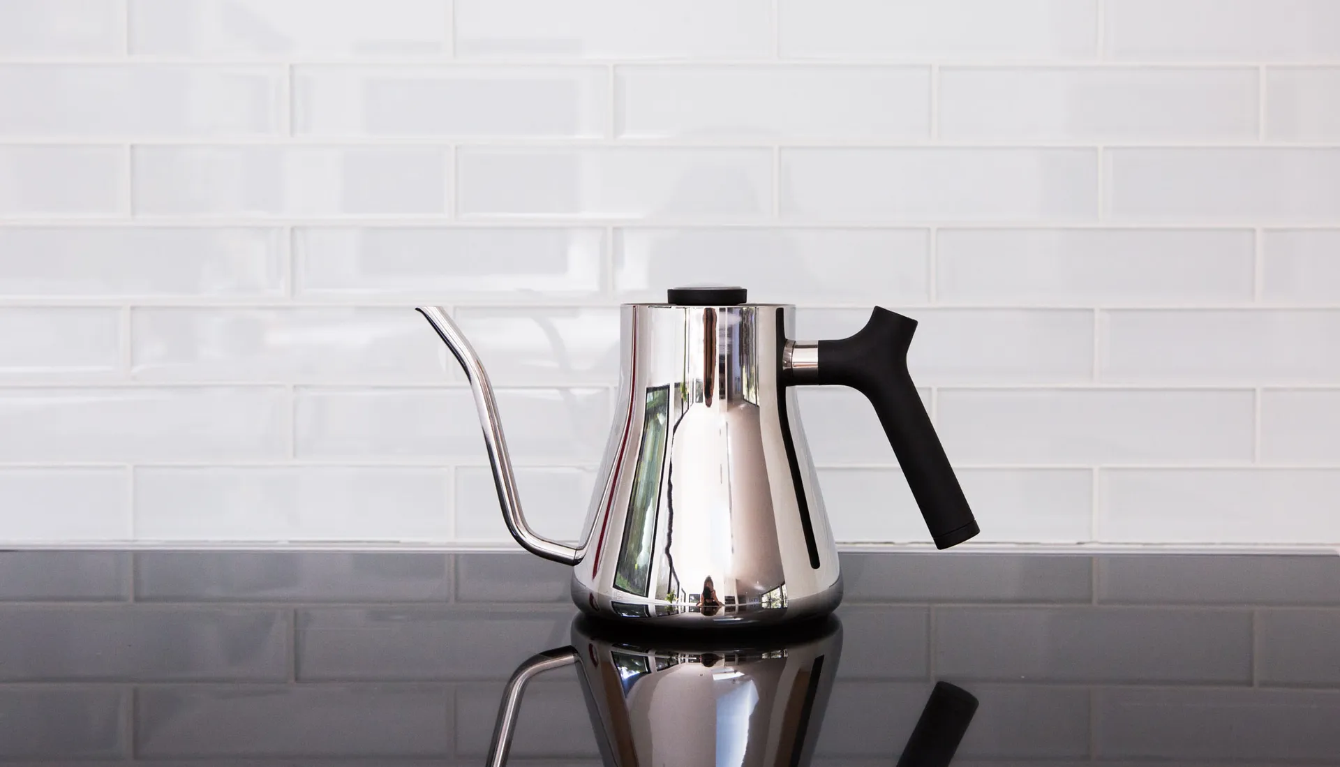 Stagg ηλεκτρικός βραστήρας pour-over 1 L, Polished steel Fellow