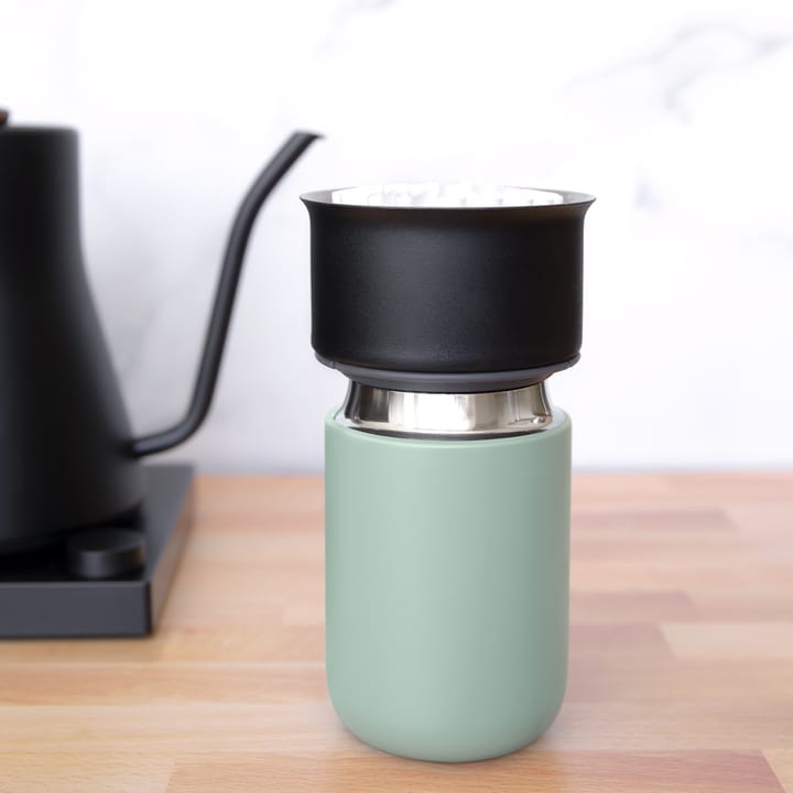 Stagg X pour-over dripper 2-pack, Matte black-clear glass Fellow