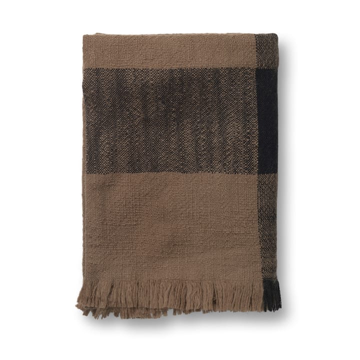 Πλεκτή κουβέρτα από ξηρό μαλλί 120x180 εκατοστά - Sugar Kelp/Black - Ferm LIVING