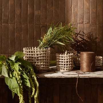 Κεραμικό πλεκτό καλάθι Ø16 cm - κασμίρ - Ferm Living