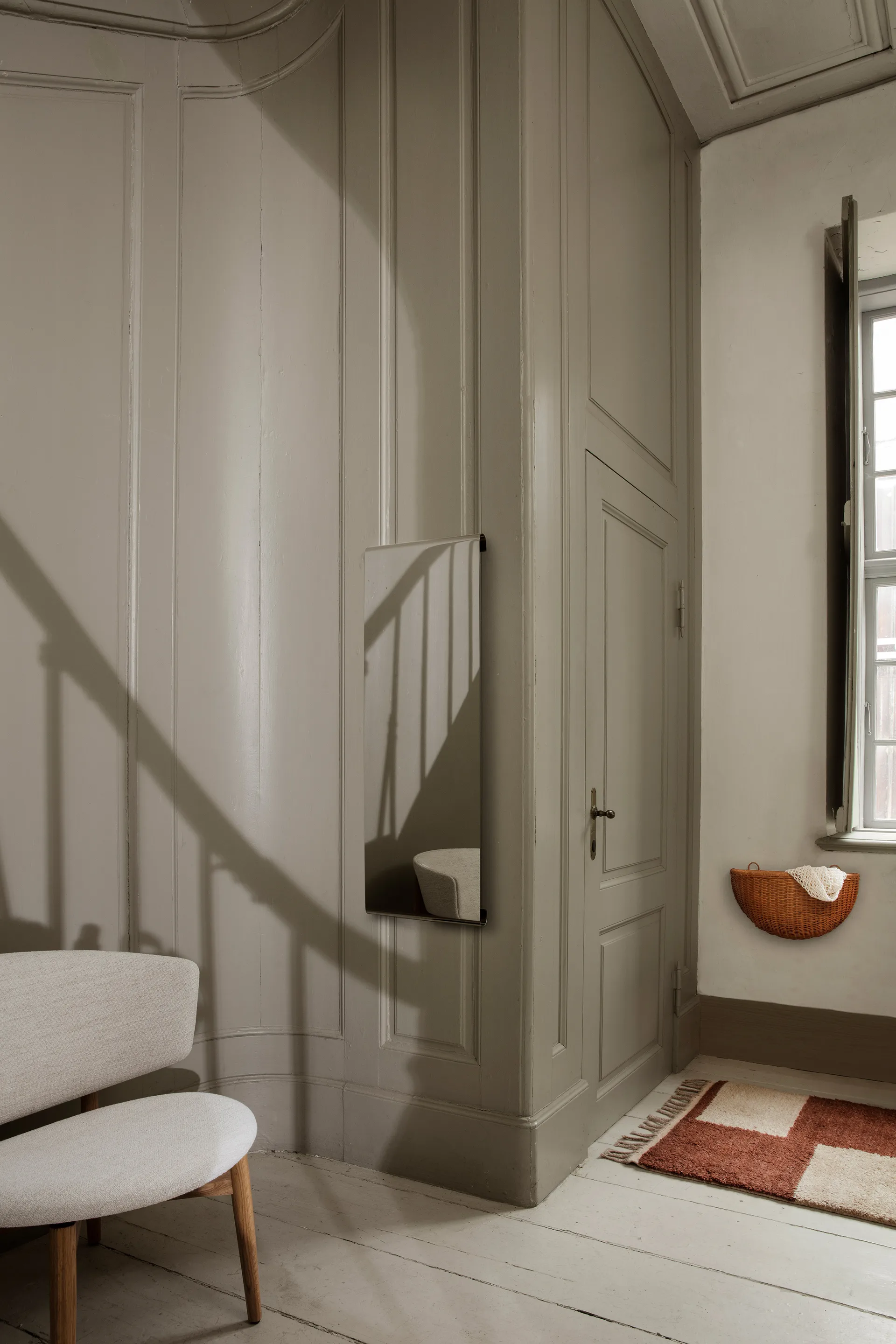 Ψάθινο καλάθι τοίχου Συσκευασία 2 τεμαχίων, Φυσικό Ferm Living