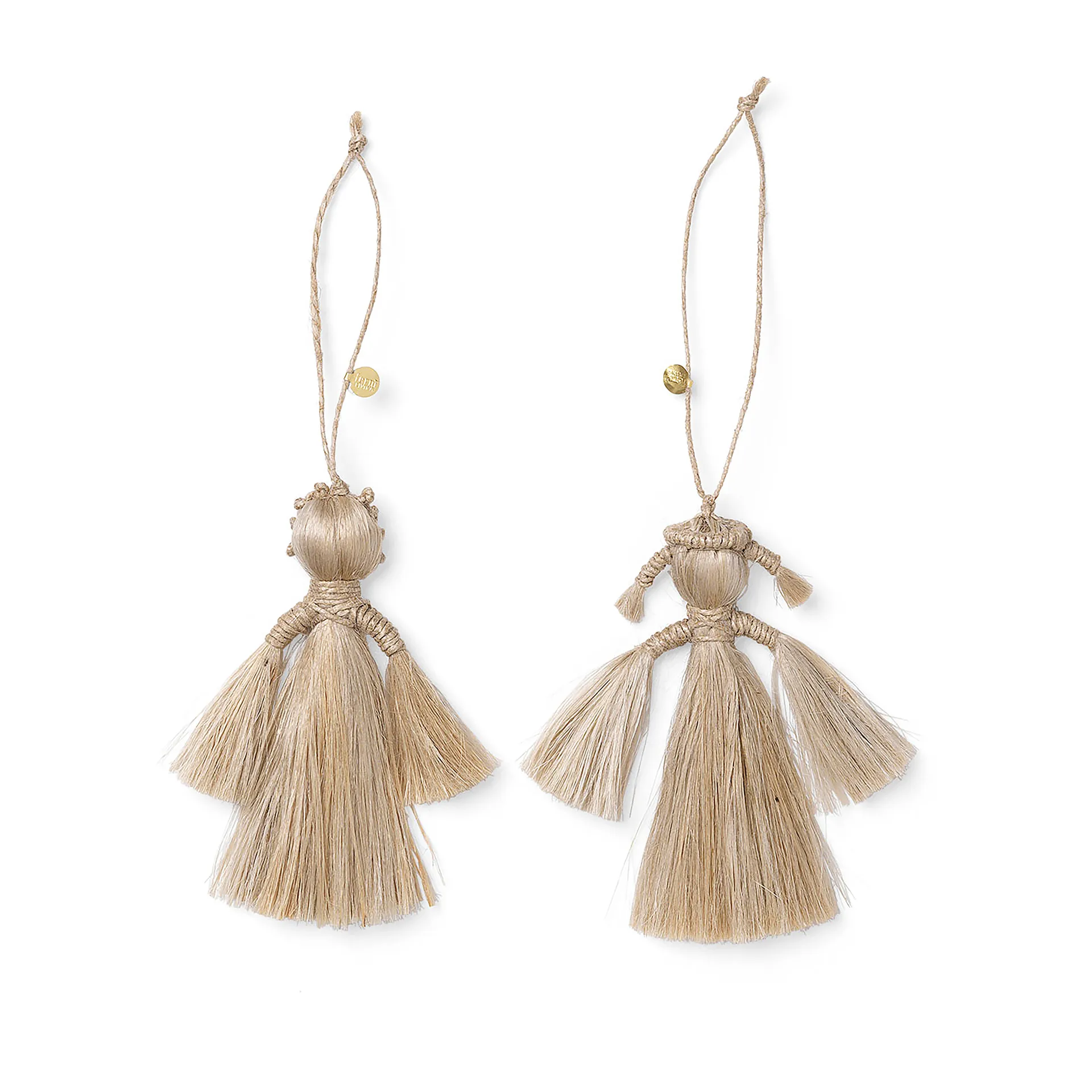 Χριστουγεννιάτικη διακόσμηση με αγγέλους, 9 εκ, συσκευασία 2 τεμαχίων, Φυσικό Ferm Living