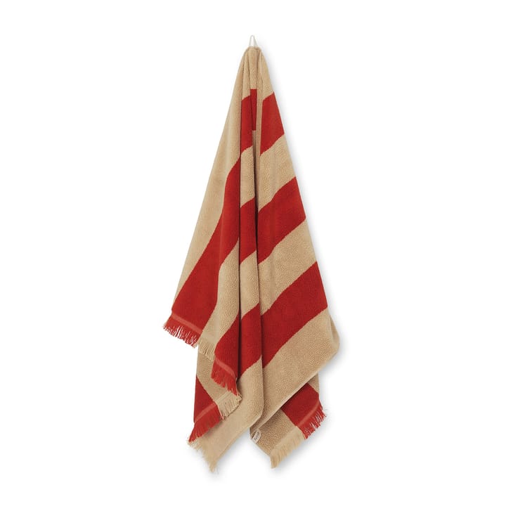 Alee πετσέτα 70x140 cm - Ανοιχτό καμηλό-κόκκινο - Ferm LIVING