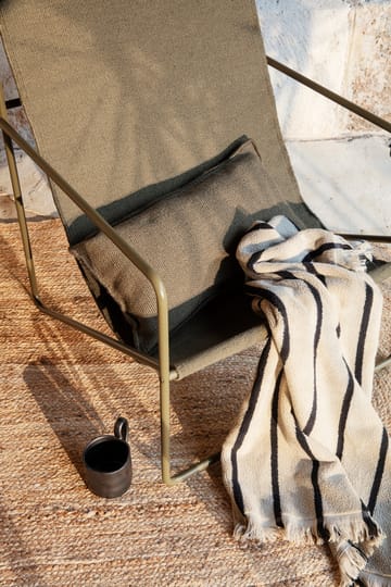 Alee πετσέτα 70x140 cm - Άμμος-μαύρο - Ferm Living