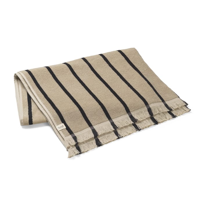 Alee badsheet 100x150 εκ, Sand-Black Ferm Living