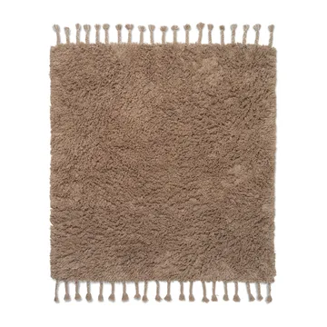 Amass μακρύτριχο χαλί 140x140 εκ. - Λευκό πιπέρι - Ferm Living