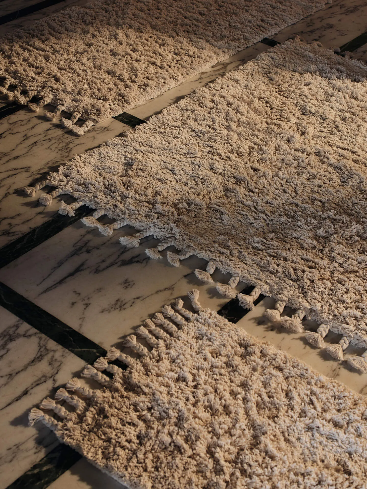 Amass μακρύτριχο χαλί 70x50 εκ., Off-white Ferm Living