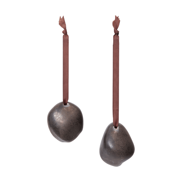 Bellure στολίδι Χριστουγέννων 7 cm 2 τεμάχια - Rustic Bronze - Ferm Living