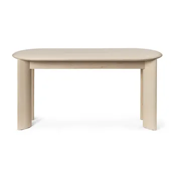 Bevel παγκάκι 90 cm - Λευκό-λαδωμένη οξιά - Ferm Living