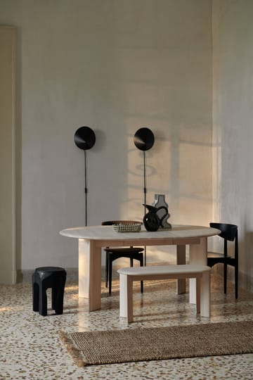 Bevel παγκάκι - white Oiled Beech - Ferm Living
