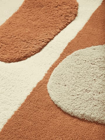 Θυσανωτό χαλί Bloco - Blush-off white, 80x120 cm - Ferm Living