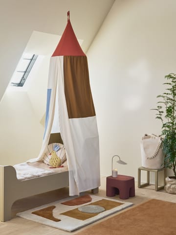 Θυσανωτό χαλί Bloco - Blush-off white, 80x120 cm - Ferm Living