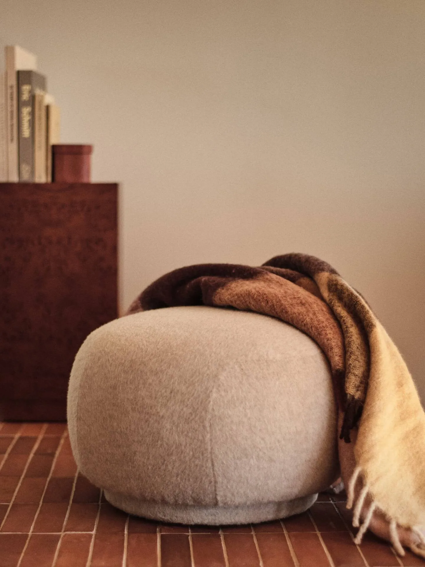 Blur mohair ριχτάρι, Butter-pale rose, 130x170 εκ. Ferm Living