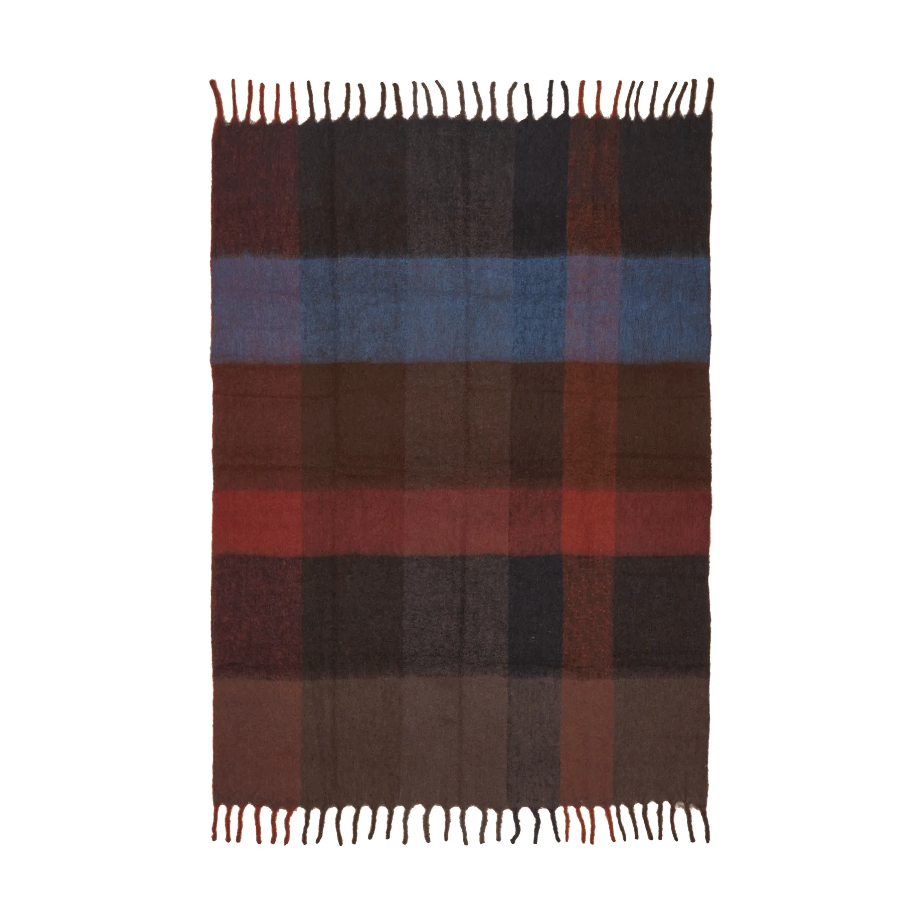 Blur mohair ριχτάρι, Dark chocolate-oxide red, 130x170 εκ. Ferm Living
