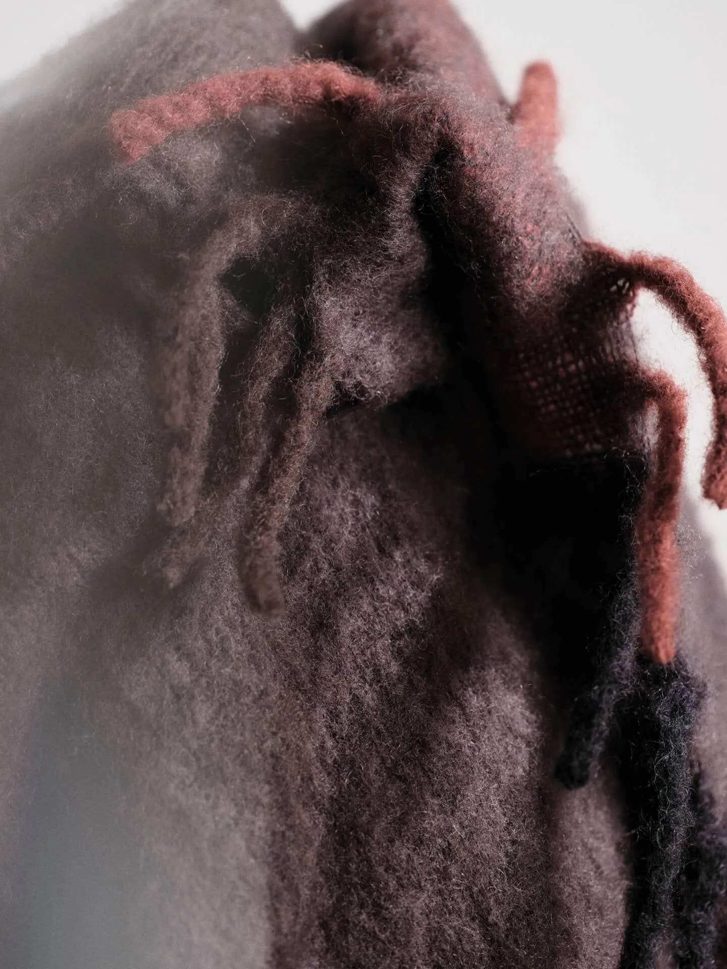 Blur mohair ριχτάρι, Dark chocolate-oxide red, 130x170 εκ. Ferm Living