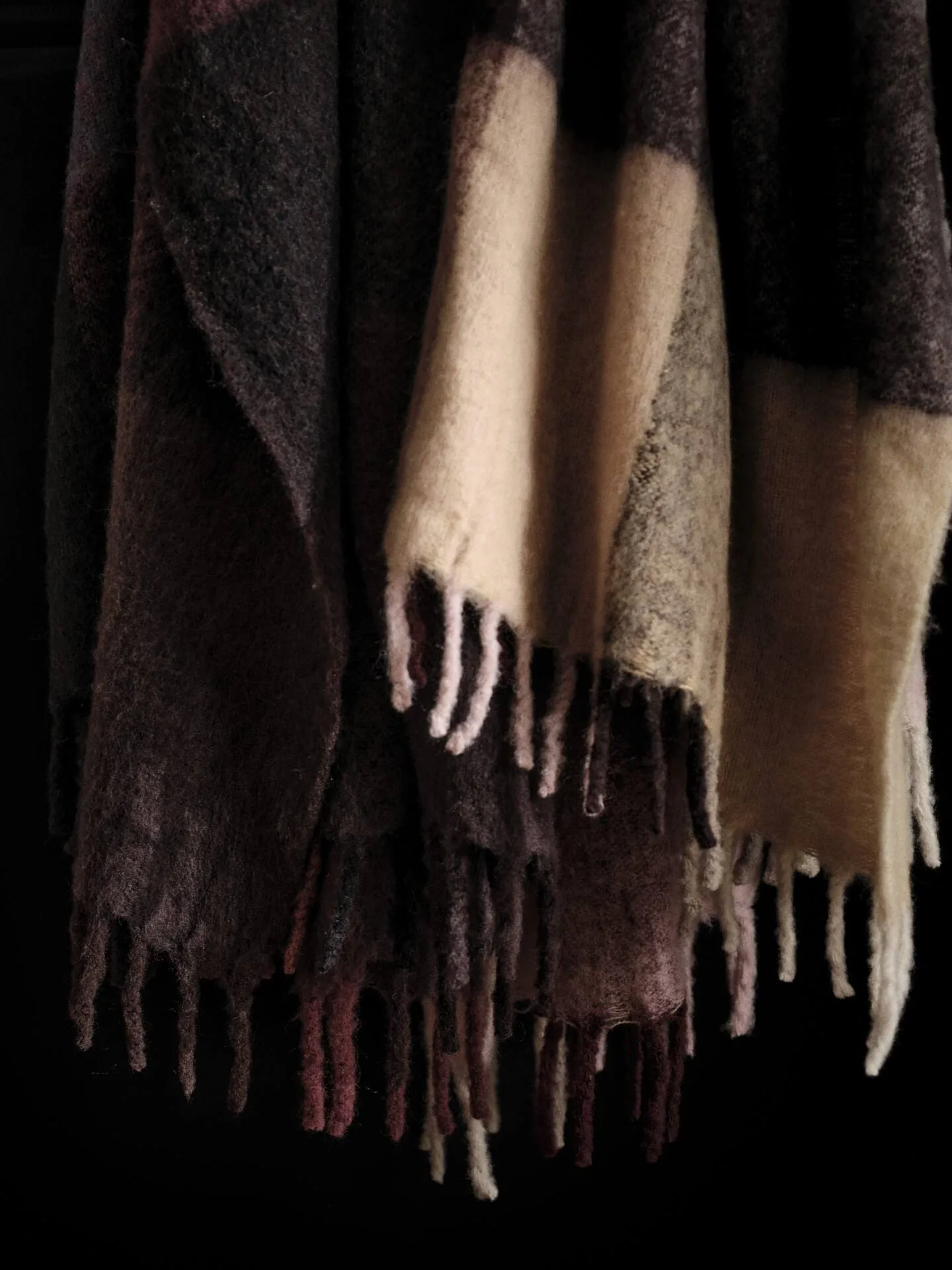 Blur mohair ριχτάρι, Dark chocolate-oxide red, 130x170 εκ. Ferm Living