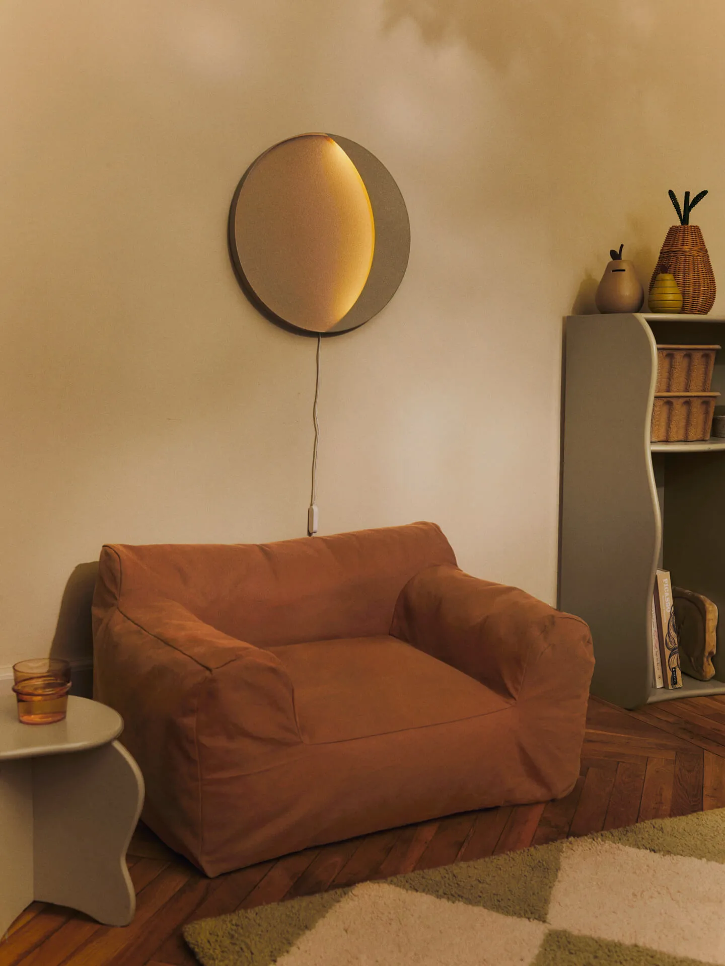 Boe φωτιστικό δαπέδου 80 εκ., Tan Ferm Living