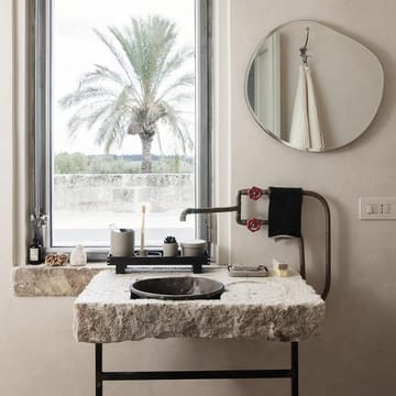 Bon διακοσμητικός δίσκος μικρός - μπεζ-μαύρο - Ferm Living