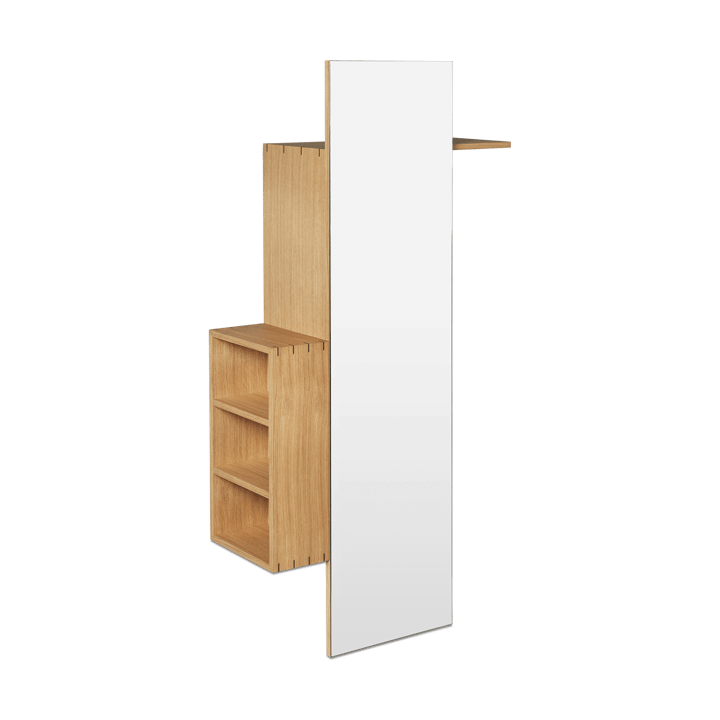 Bon hallway cabinet κρεμάστρα με καθρέφτη - Oiled Oak - ferm LIVING