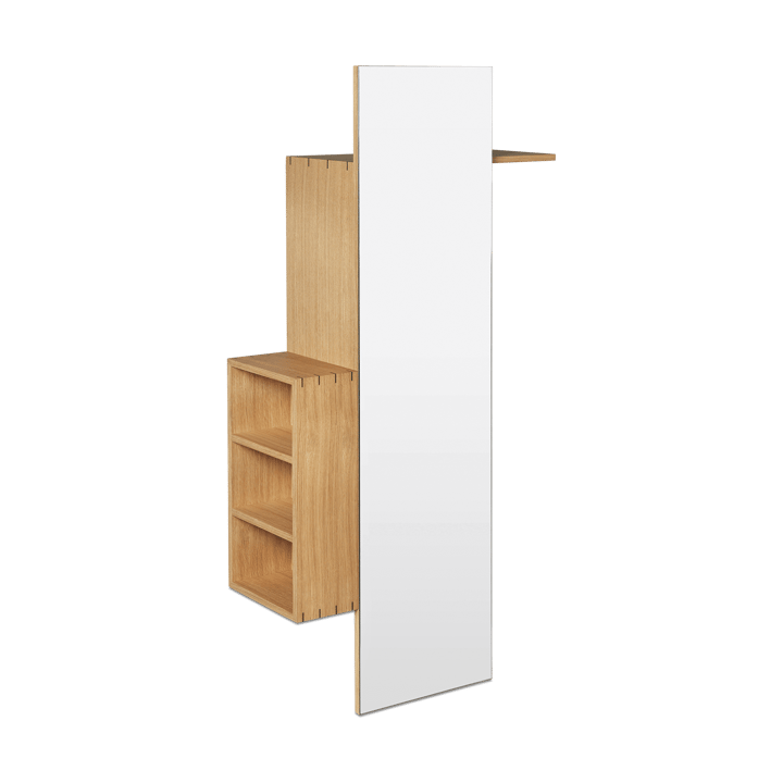 Bon hallway cabinet κρεμάστρα με καθρέφτη - Oiled Oak - Ferm LIVING