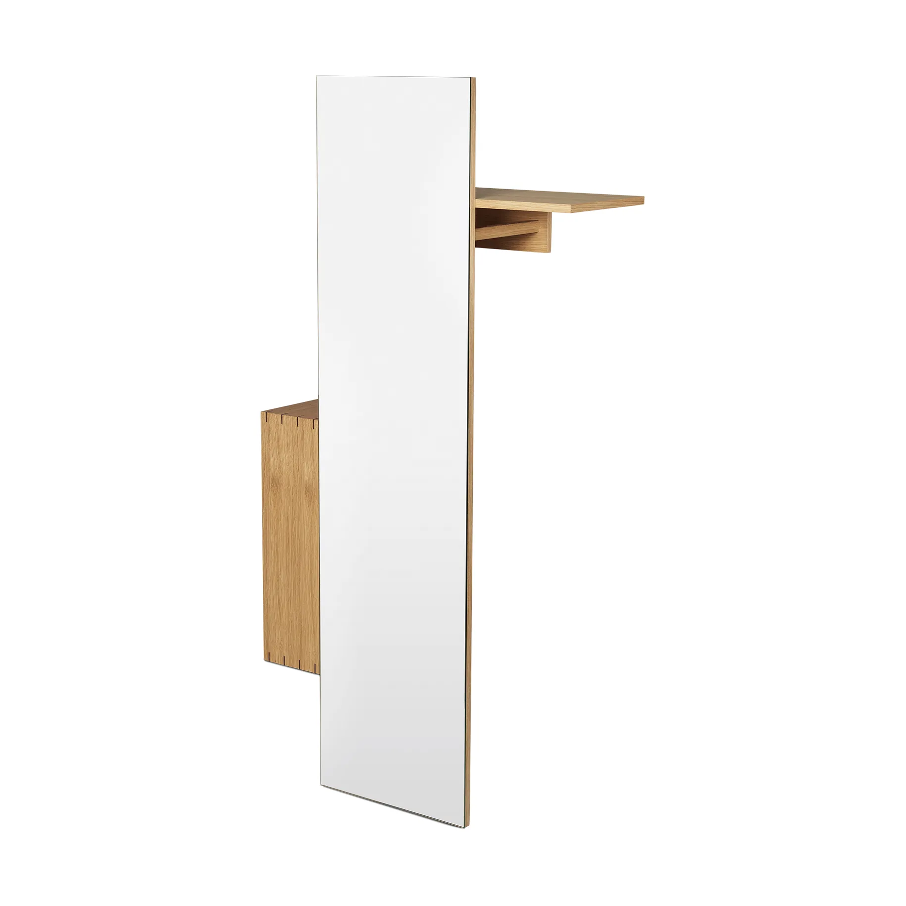 Bon hallway cabinet κρεμάστρα με καθρέφτη, Oiled Oak Ferm Living