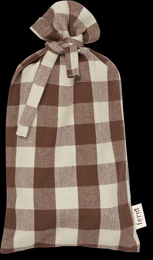 Bothy Check βαμβακερί πετσέτα 40x40 cm 4 τεμάχια, Cinnamon-grey green Ferm Living