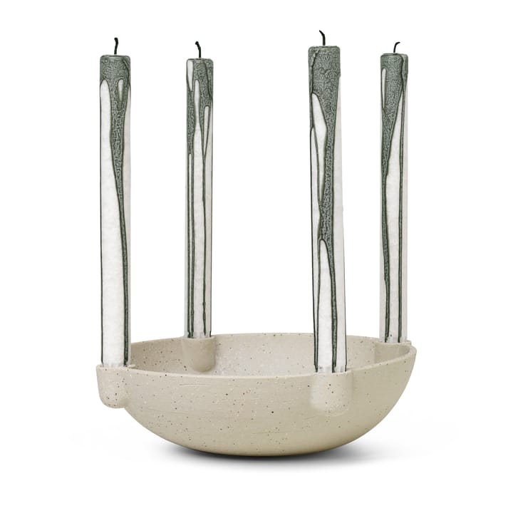 Bowl Κεραμικό κηροπήγιο Advent μεγάλο Ø27 cm, Ανοιχτό γκρι Ferm Living