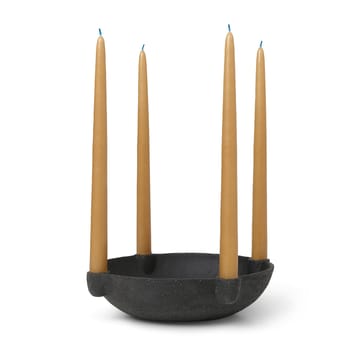 Bowl Κεραμικό κηροπήγιο Advent μεγάλο Ø27 cm - Σκούρο γκρι - Ferm Living