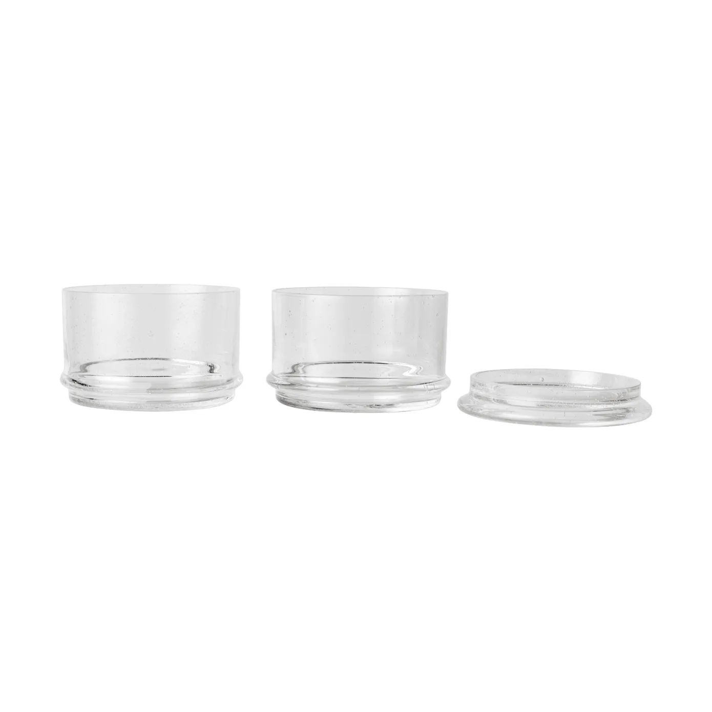Boya στοιβαζόμενα δοχεία, 2 τεμάχια, Clear Ferm Living