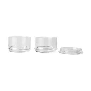 Boya στοιβαζόμενα δοχεία - 2 τεμάχια, Clear - Ferm Living